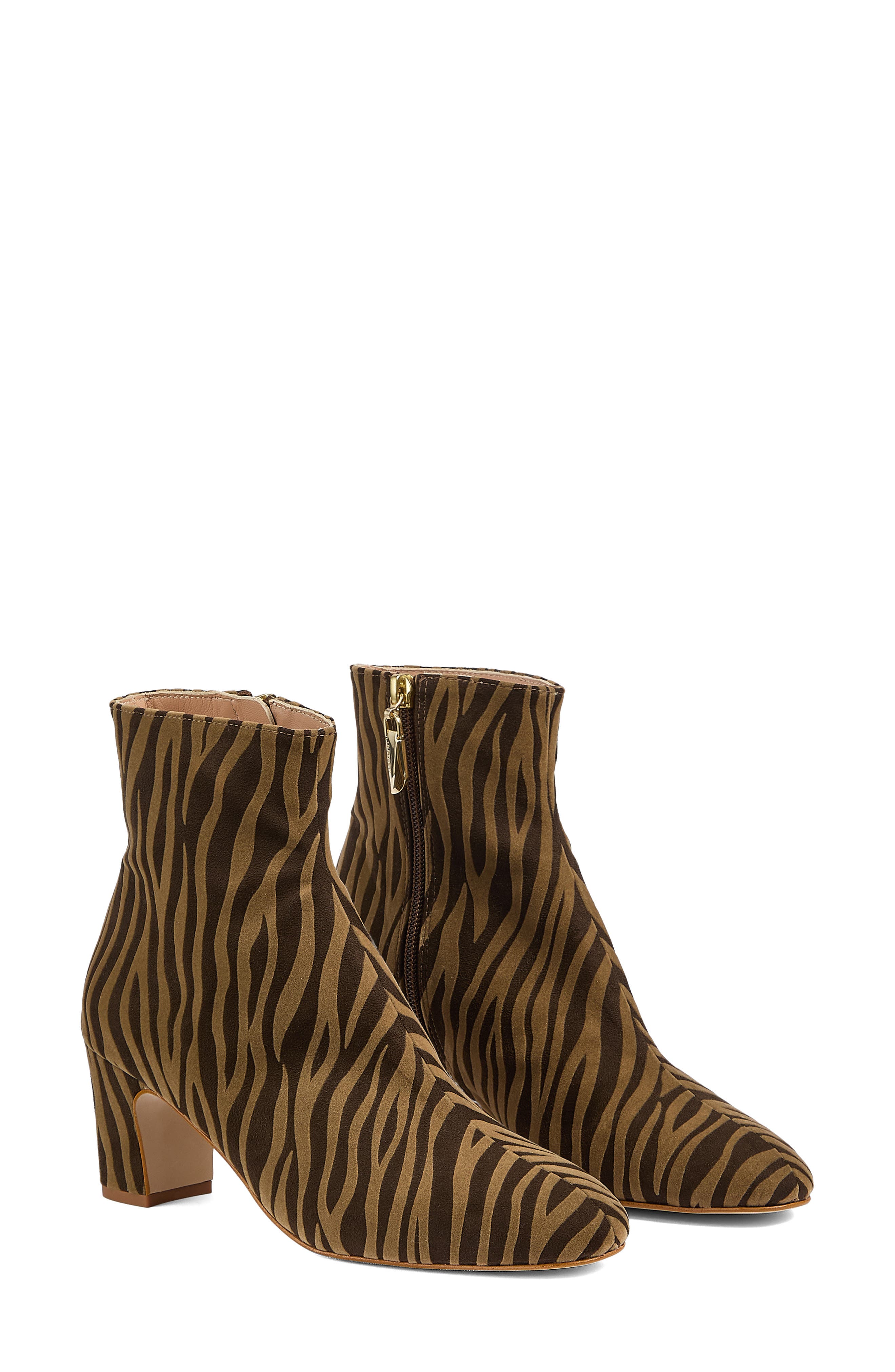 LK Bennett Conway Bootie, Main, color, Zebra Print