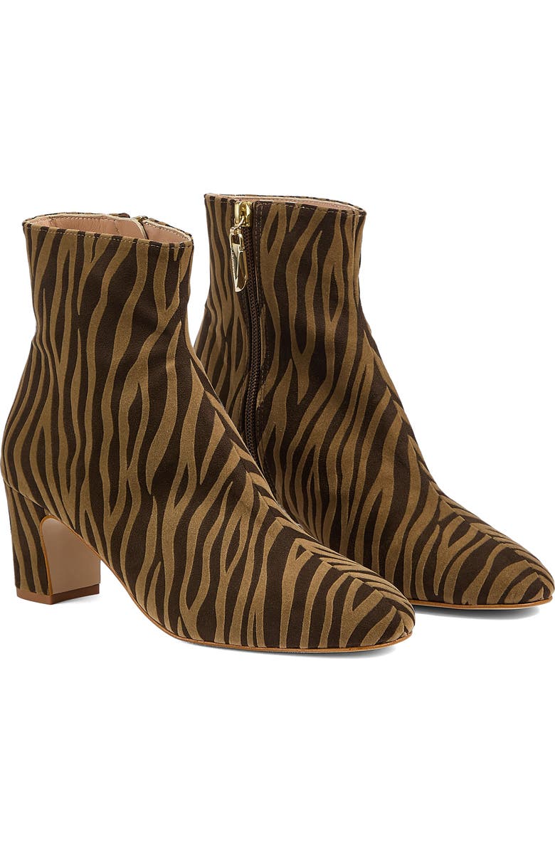LK Bennett Conway Bootie, Main, color, Zebra Print