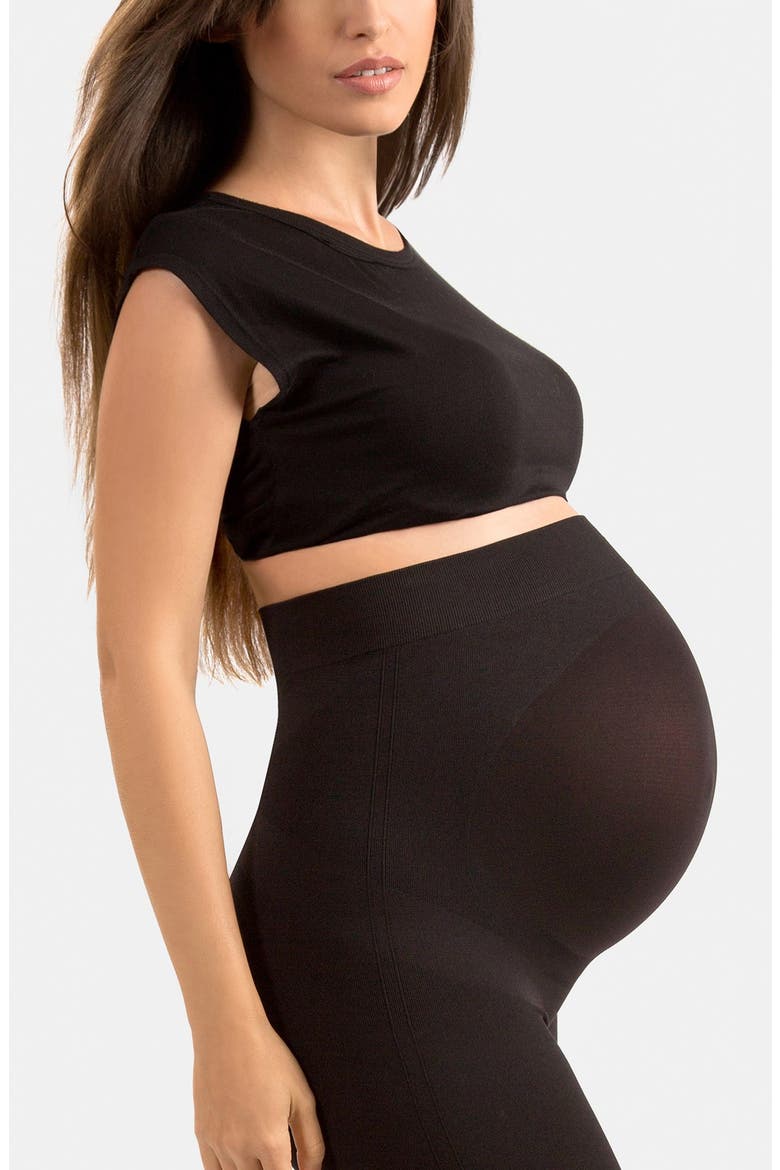 'High Performance' Maternity Belly Lift & Support Leggings, Alternate, color, BLACK