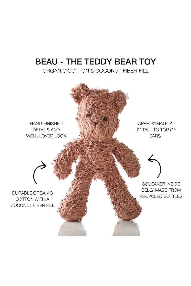 Beau the Teddy Bear Dog Toy, Alternate, color, BEAU