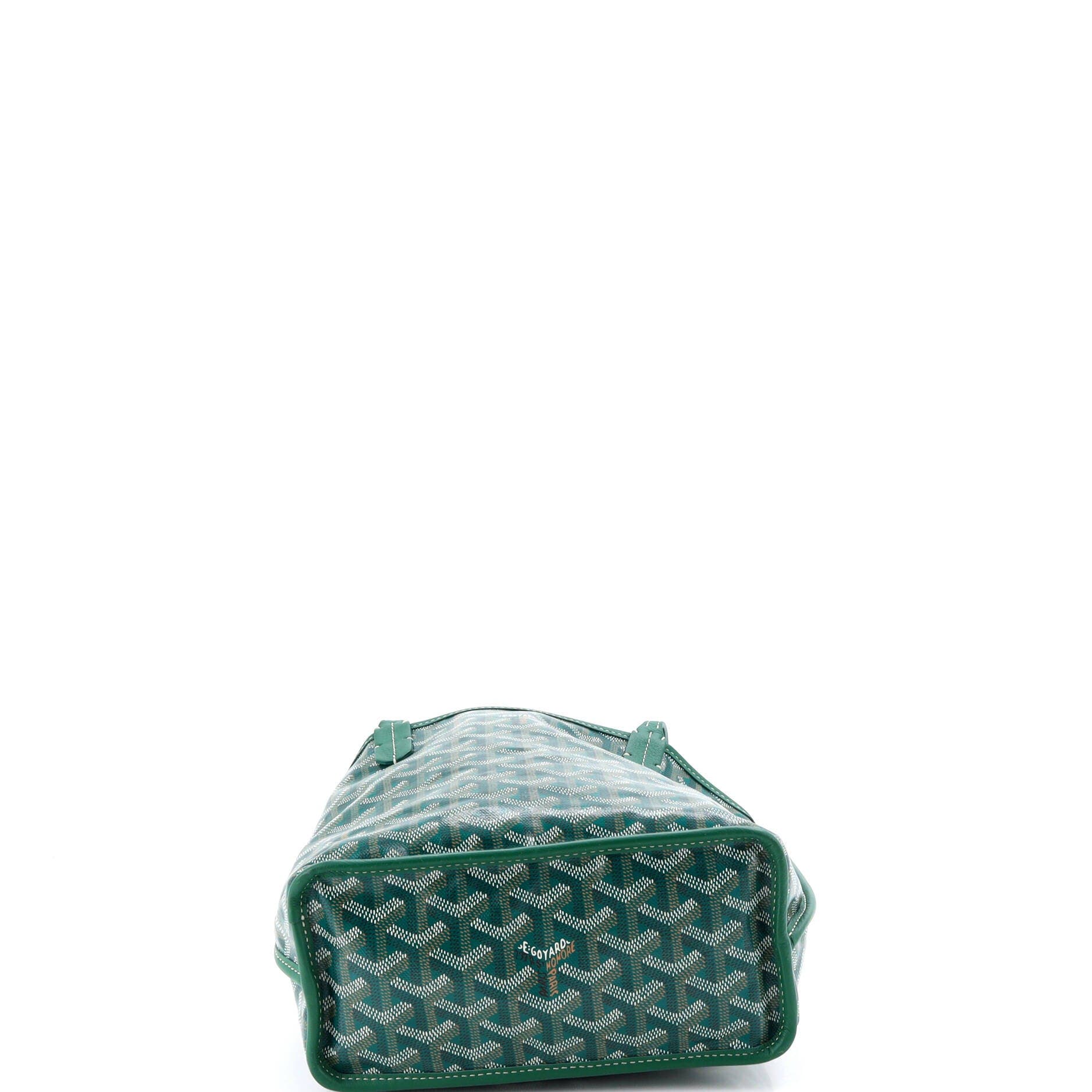 Pre-Owned Goyard Anjou Reversible Tote Coated Canvas Mini, Alternate, color, Green