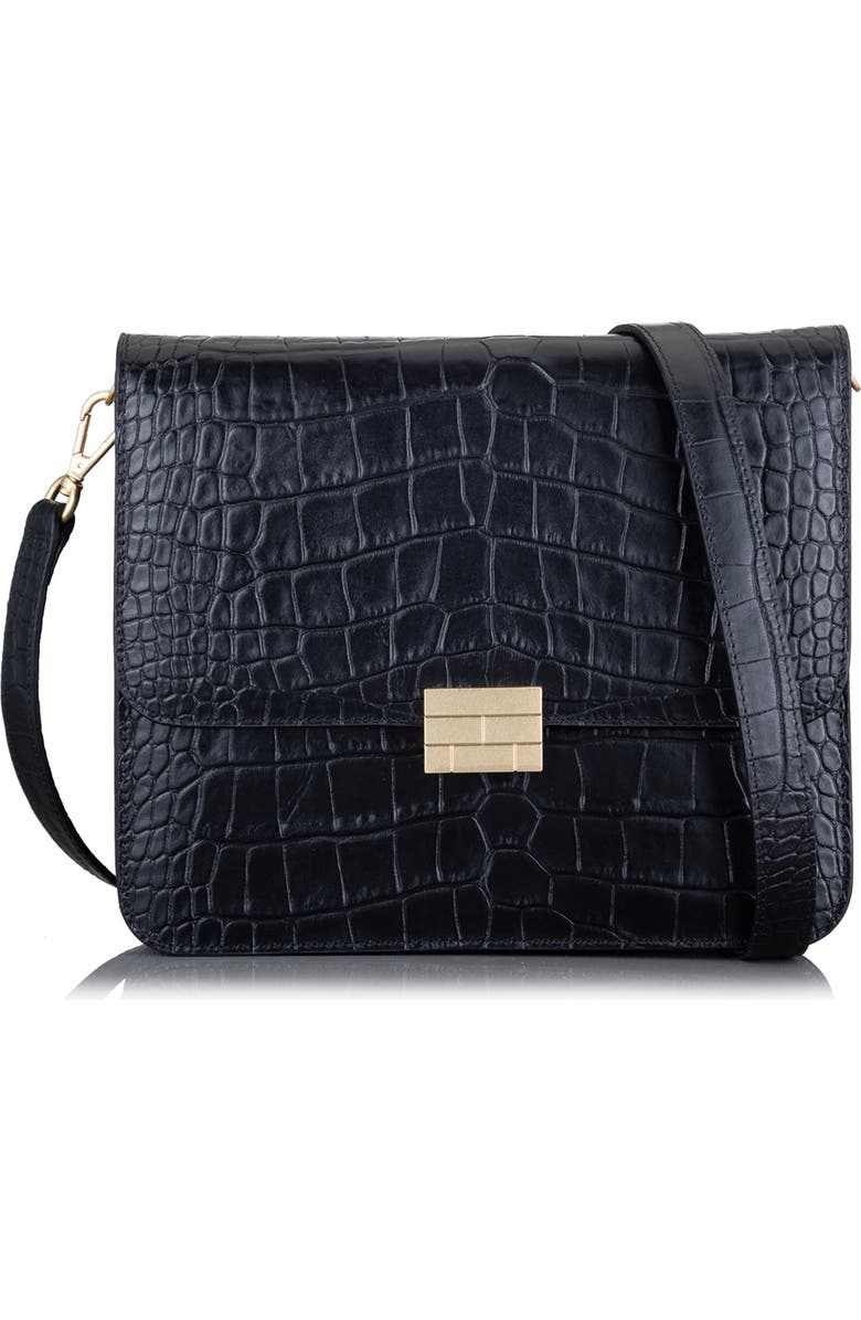 FRAME Le Signature Leather Crossbody Bag, Main, color,