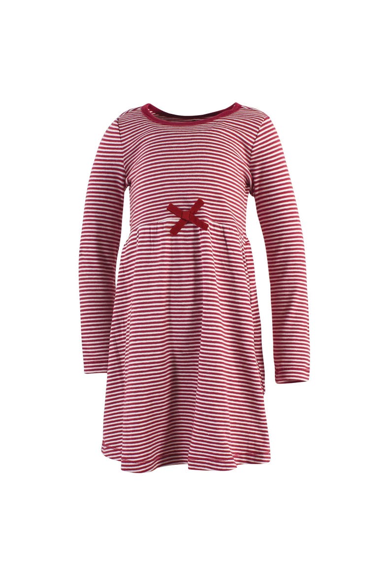 Comfortable Organic Long-Sleeve Dress 2 Pack, Alternate, color, Holly Berry