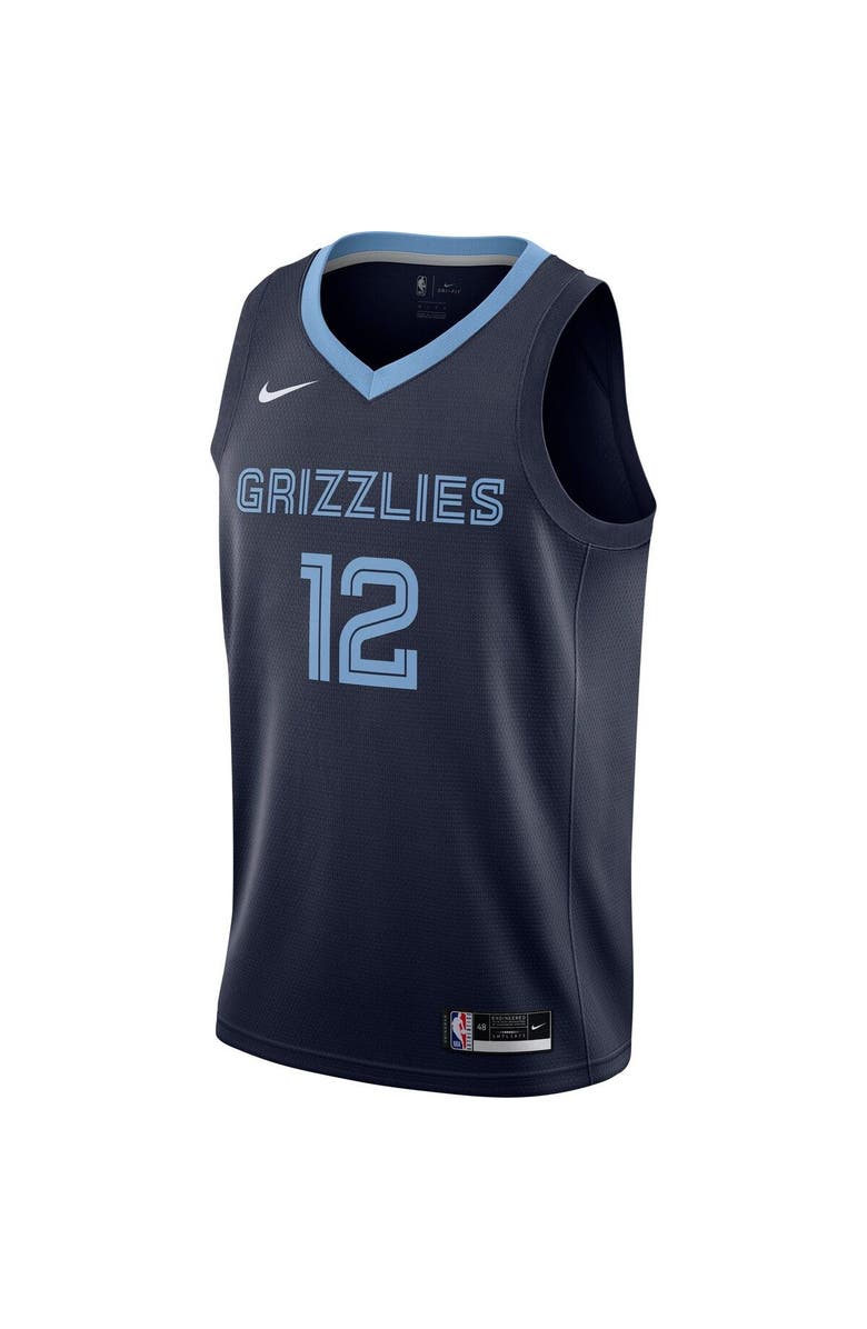 Nike Men's Nike Ja Morant Navy Memphis Grizzlies 2020/21 Swingman Jersey - Icon Edition, Alternate, color, 