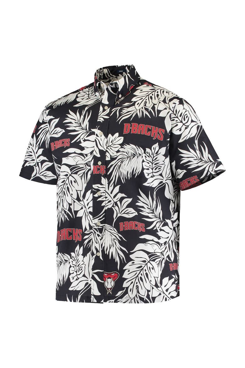 Men's Reyn Spooner Black Arizona Diamondbacks Aloha Button-Down Shirt, Alternate, color, Black