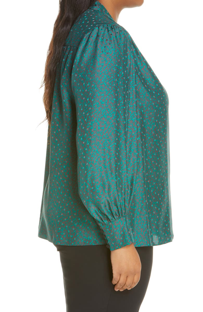 Lafayette 148 New York Clementine Silk Blouse, Alternate, color, 