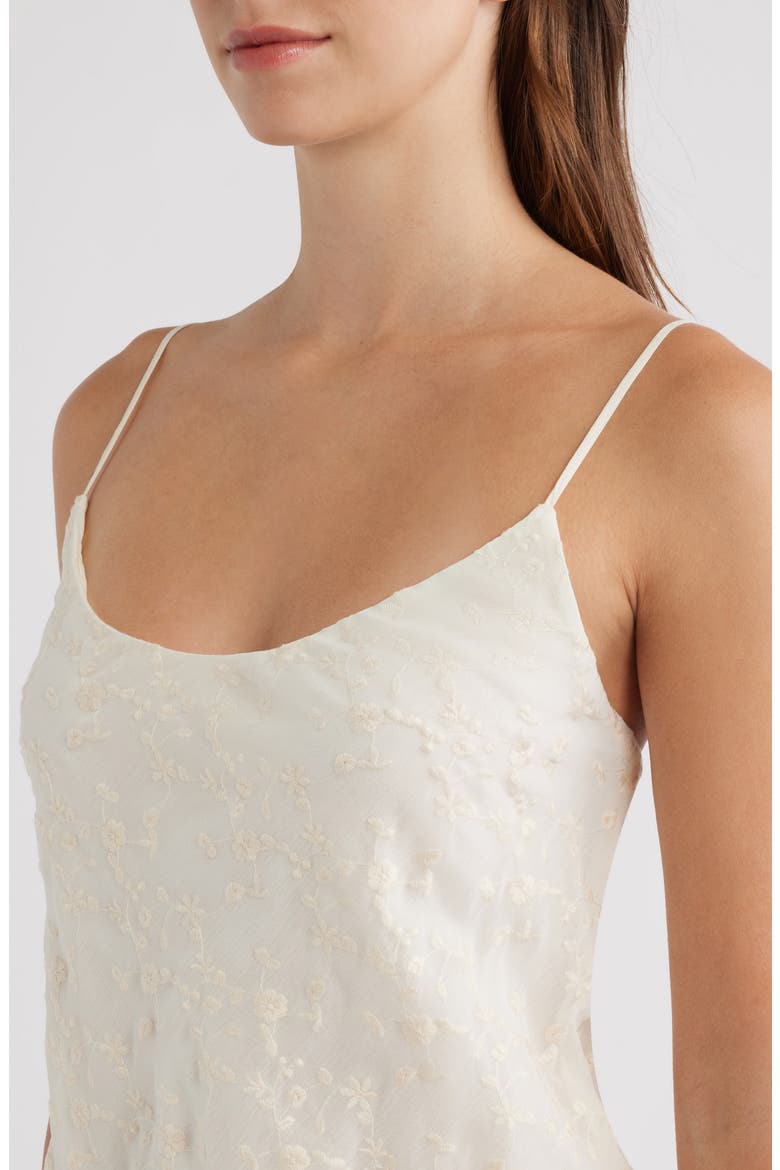 Jessamy Handkerchief Hem Minidress, Alternate, color, CREAM