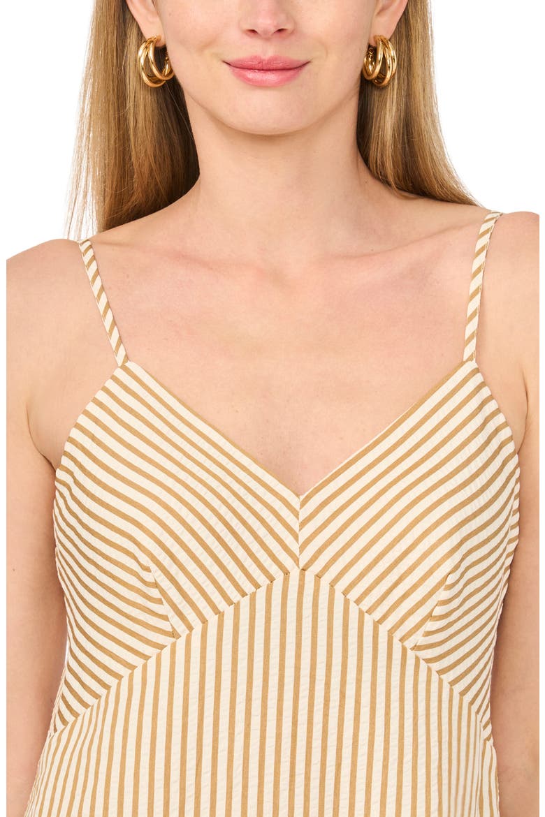 Stripe Sleeveless Ruffle Hem High-Low Midi Dress, Alternate, color, WILD DAISY