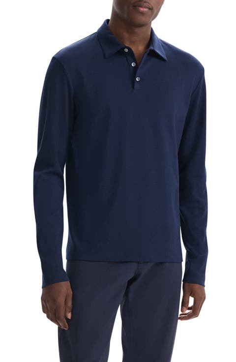 Long Sleeve Cotton Polo