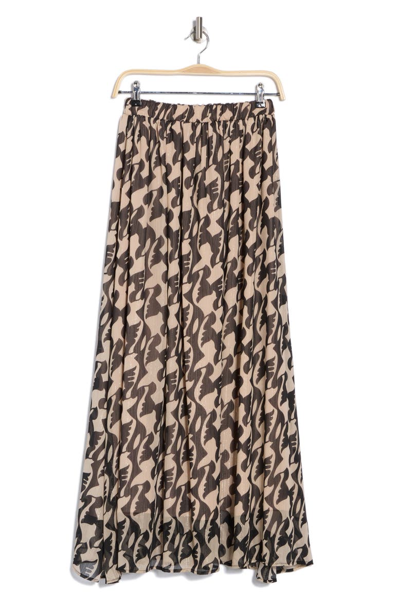 Mesh Maxi Skirt, Alternate, color, BLACK