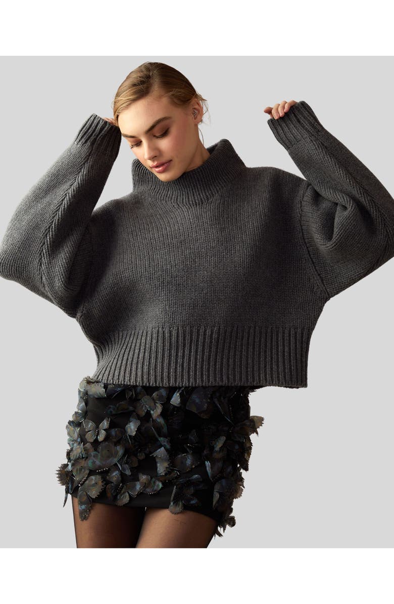 Cynthia Rowley Butterfly Appliqué Skirt, Main, color, 