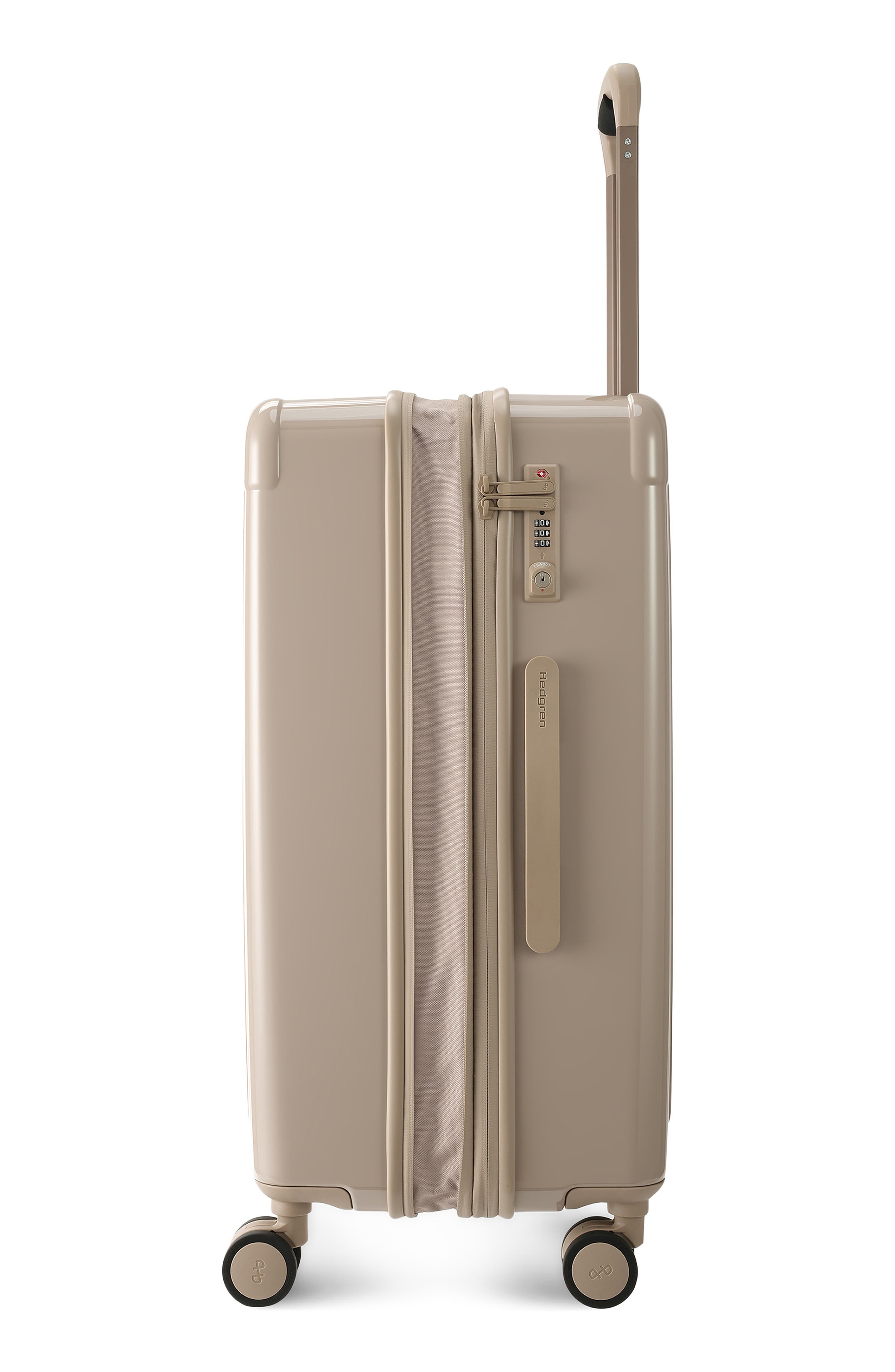 Hedgren Nostos Glossy Medium Spinner Suitcase, Alternate, color, Sahara