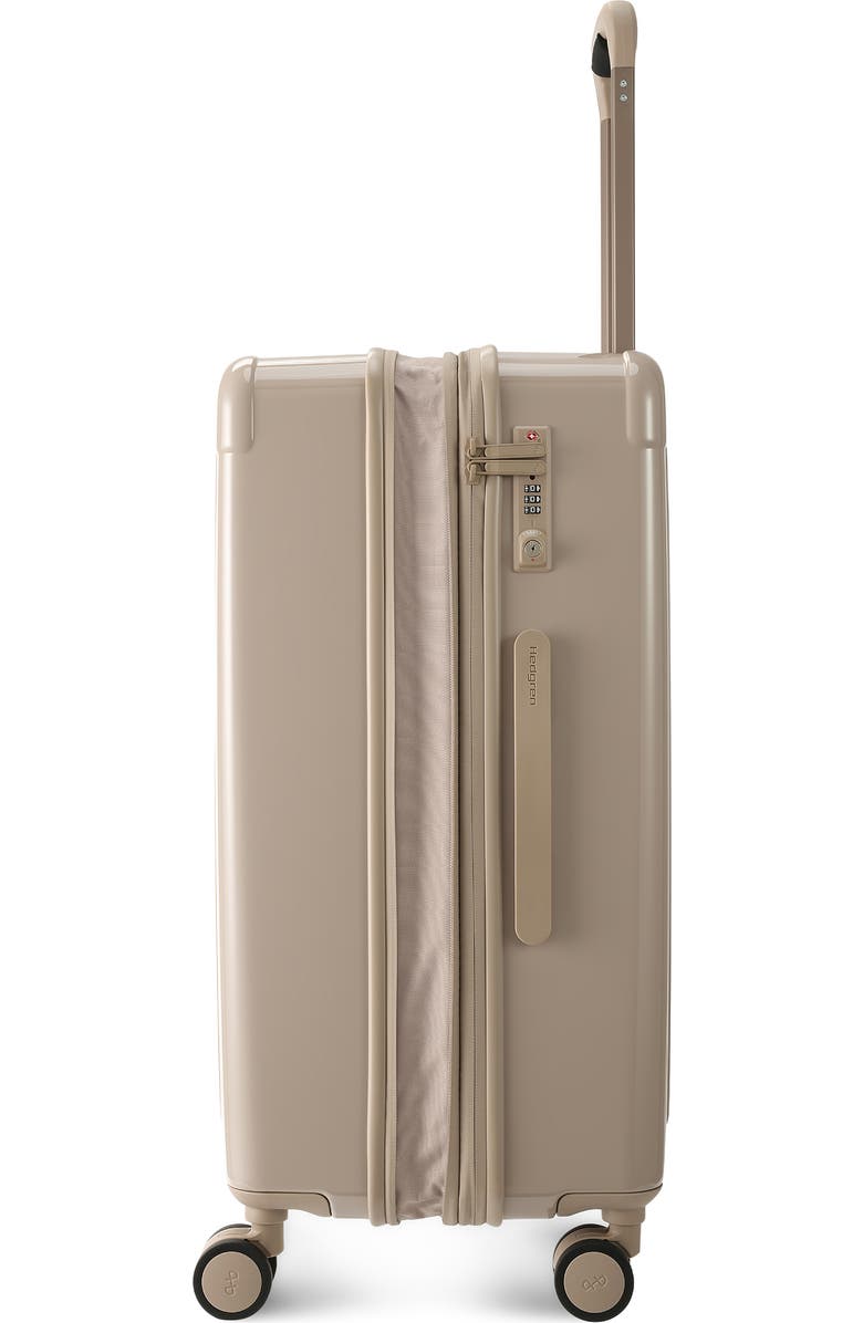 Hedgren Nostos Glossy Medium Spinner Suitcase, Alternate, color, Sahara