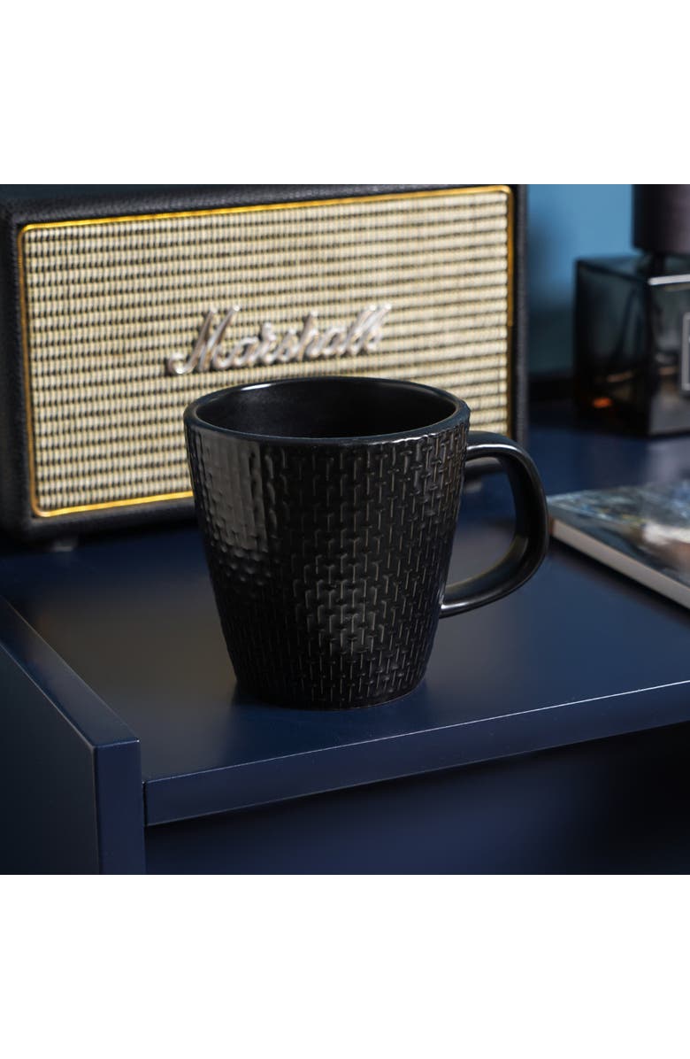 Stone Lain Abigael Stoneware 4-Piece Mug Set, Alternate, color, Black