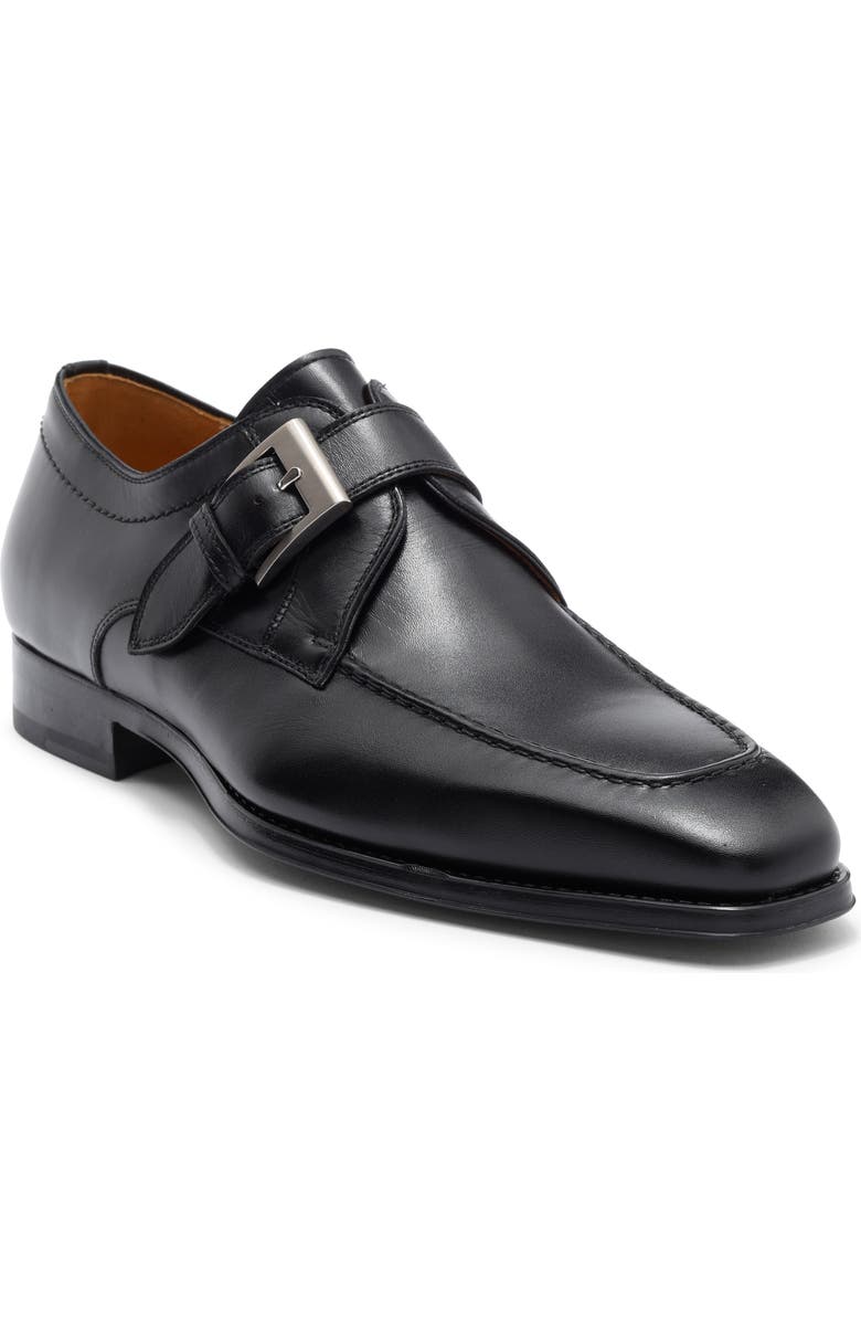 Magnanni Mauricios Monk Strap Loafer - Wide Width Available, Main, color, Black