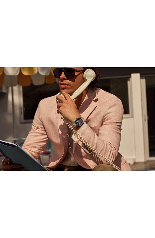 Bulova Maquina Mens Automatic Silver Tone Stainless Steel Bracelet Watch 98a319 In Multi