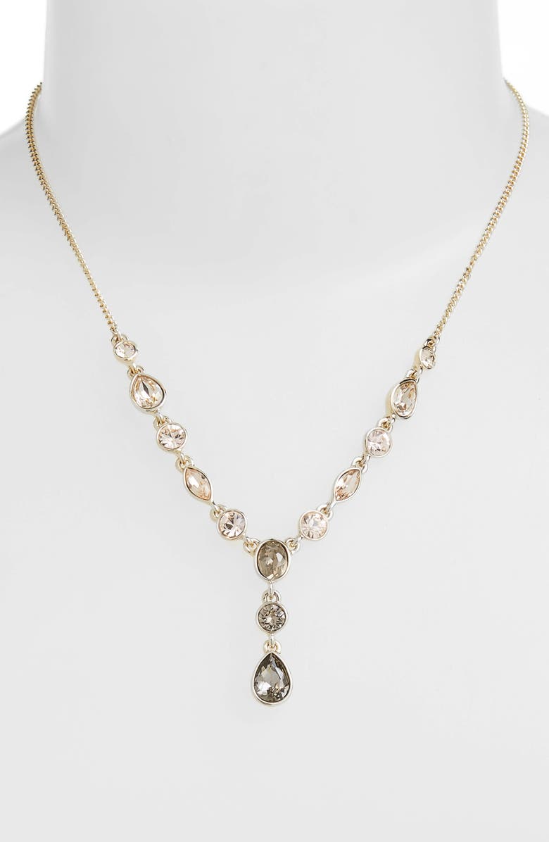 Givenchy Crystal Y-Necklace, Alternate, color,