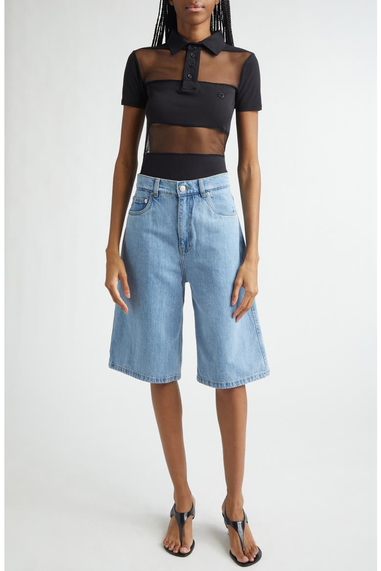 Denim Bermuda Shorts, Alternate, color, BLUE LGIHT BLU