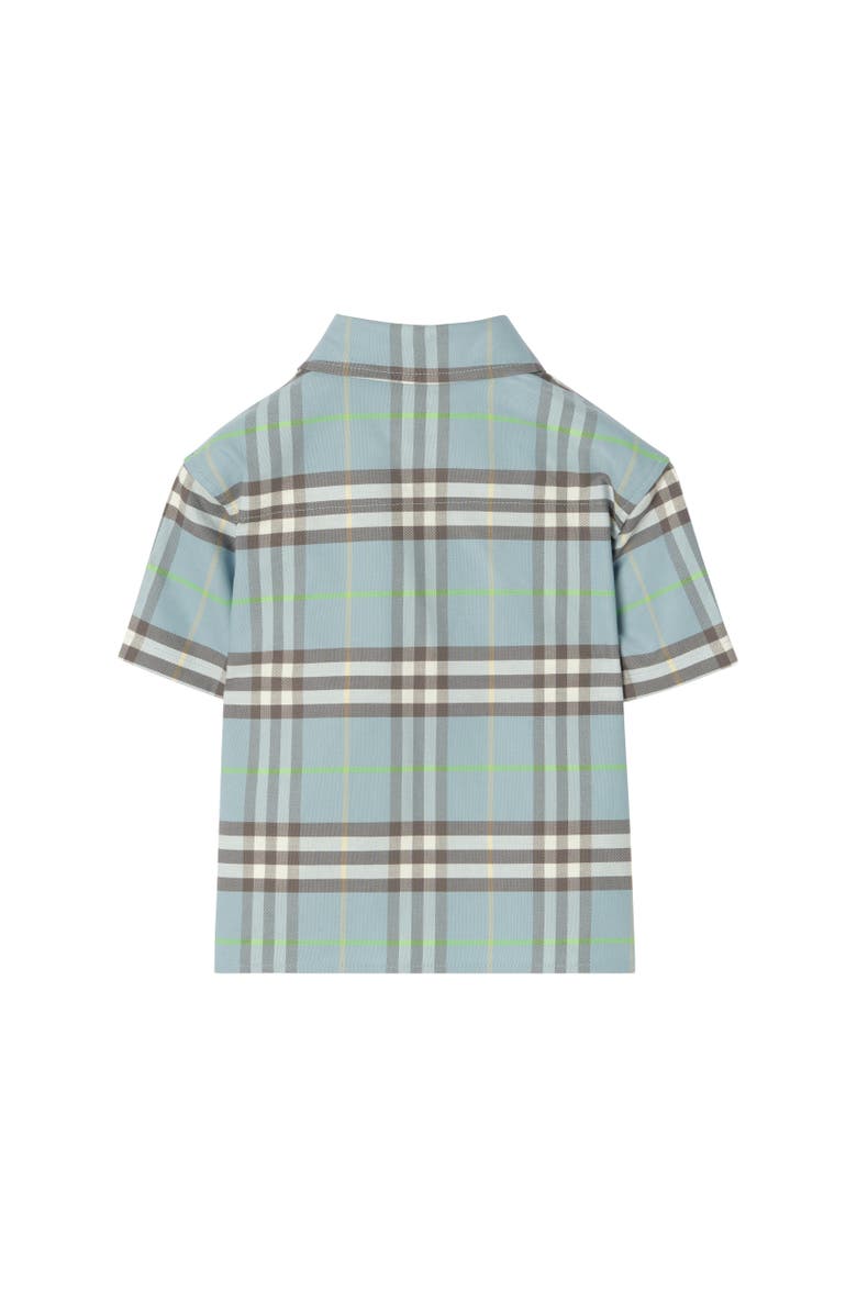 Burberry Check Cotton Oxford Shirt, Alternate, color, Misty Blue