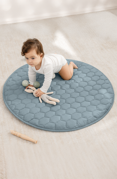 Premium Play Mat with Non-Slip Bottom, Round