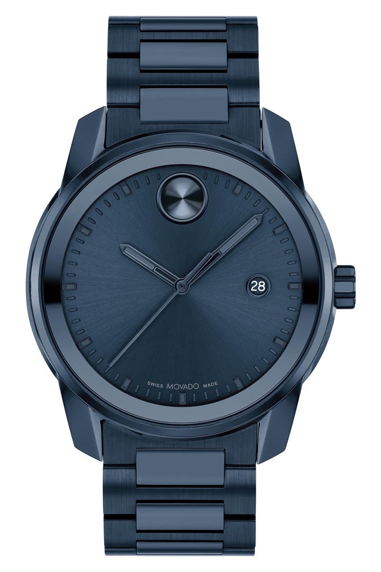Bold Verso Bracelet Watch, 42mm, Main, color, BLUE