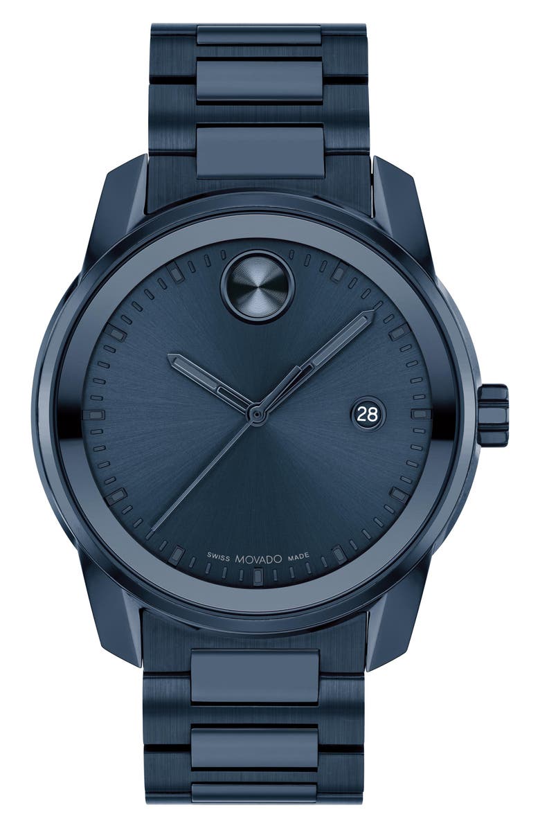 Movado Bold Verso Bracelet Watch, 42mm, Main, color, Blue