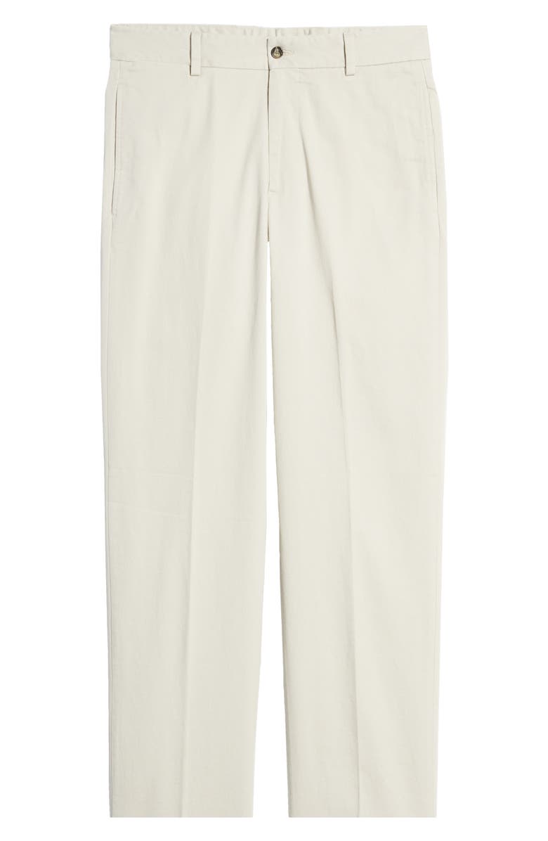 Berle Charleston Khakis Flat Front Chino Pants, Alternate, color, Stone
