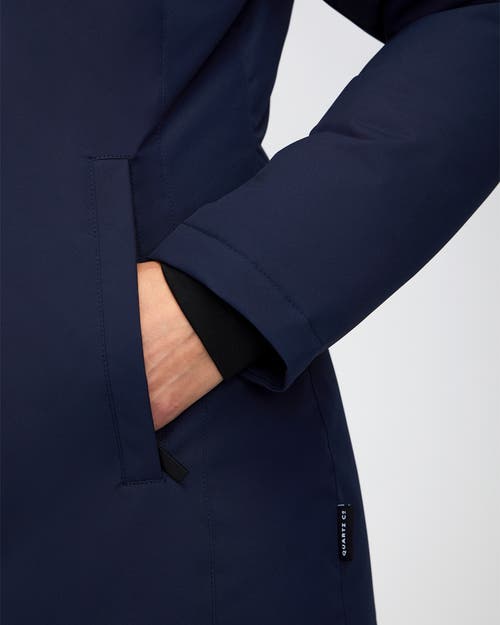 Quartz Co. Fermont | Hooded Down Winter Jacket In True Navy