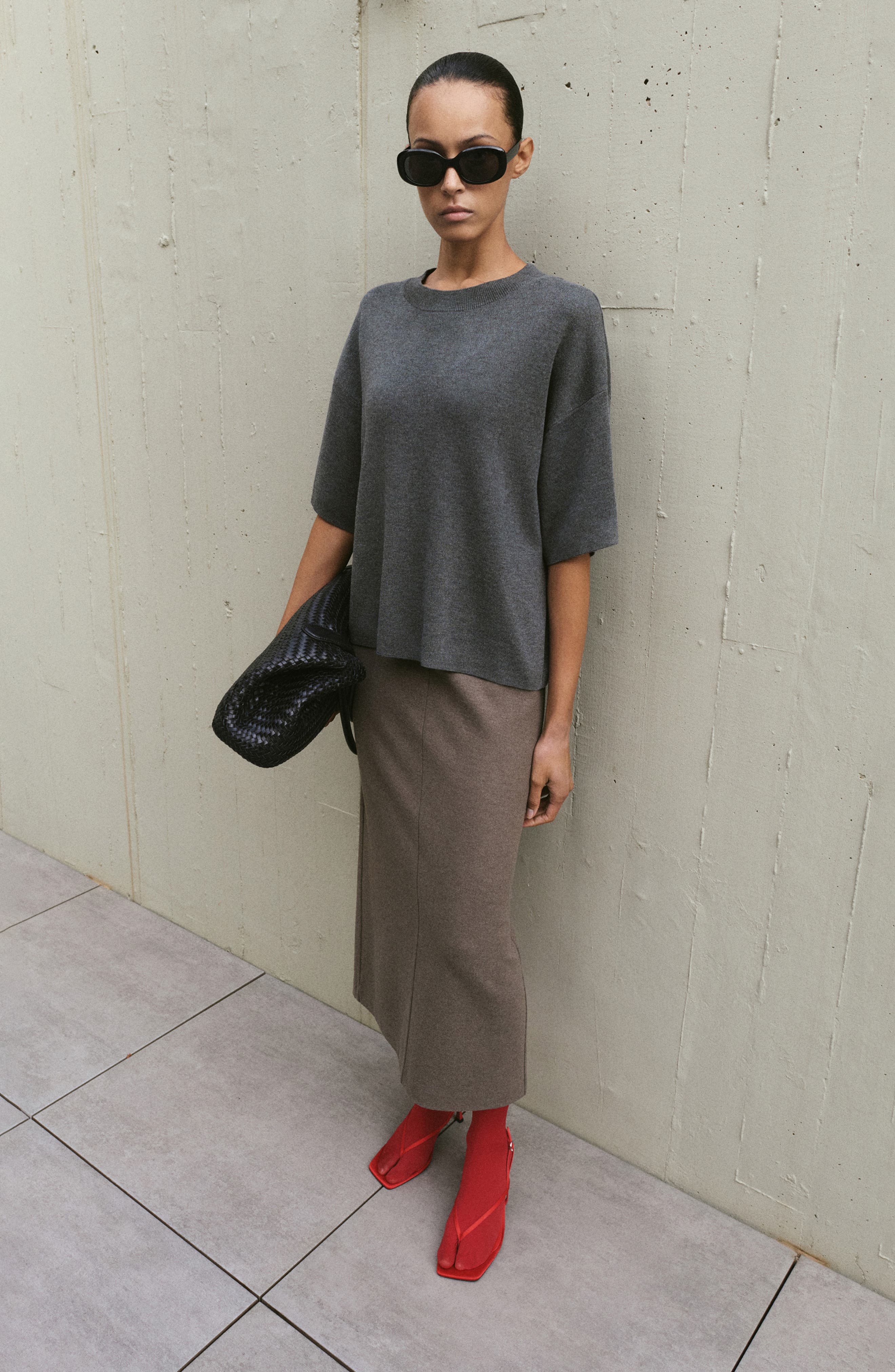 Oversize Short Sleeve Sweater - image 2