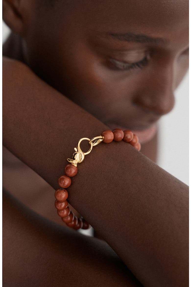 Ochre 18k Gold Vermeil Red Jasper Bracelet, Alternate, color, 18K GOLD VERMEIL / RED JASPER