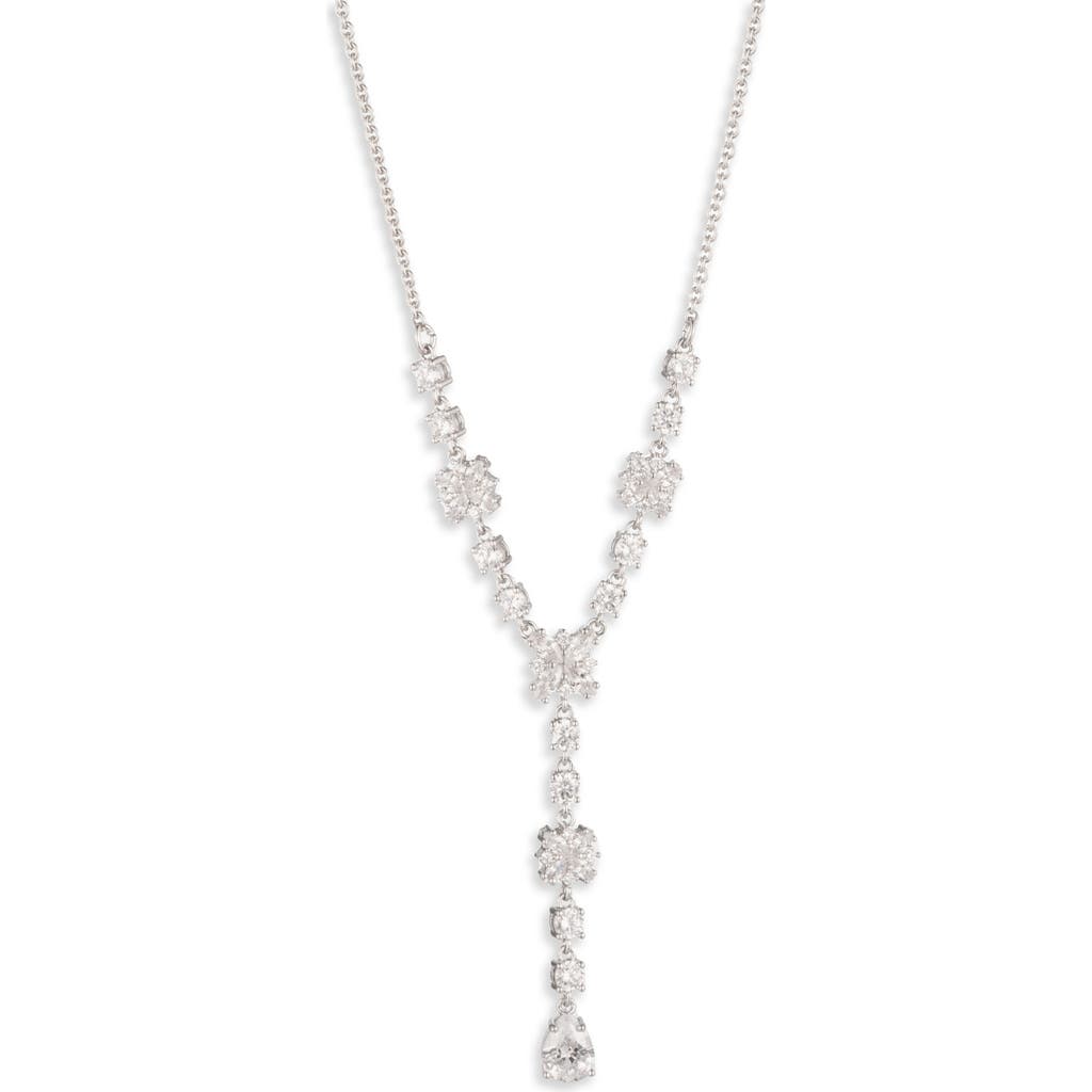 Marchesa Starstruck Cubic Zirconia Y-Necklace in Silver  product