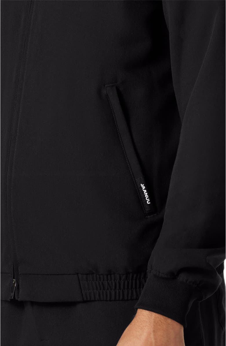 JAANUU Wolfe Men's 6-Pocket Classic Scrub Jacket, Alternate, color, Black