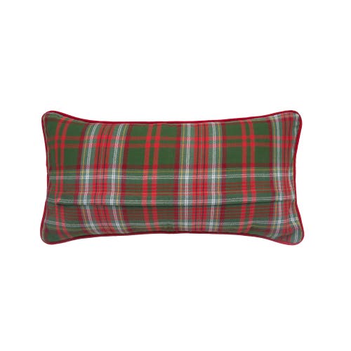 C & F Home C&f Home Plaid Typographical Decorative Throw Pillows In Green
