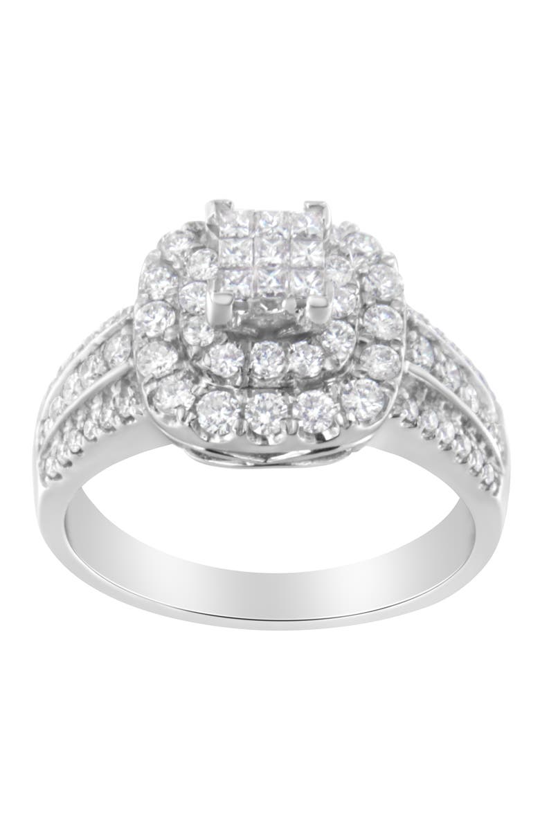 Haus of Brilliance 14K White Gold Diamond Vintage Ring, Alternate, color, White