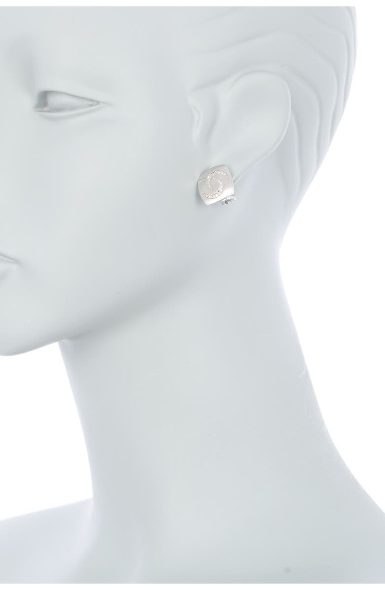 Breuning Sterling Silver Cushion Shaped Stud Earrings, Alternate, color,