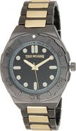 True Religion Two Tone Waterproof Bracelet Watch, 44mm
