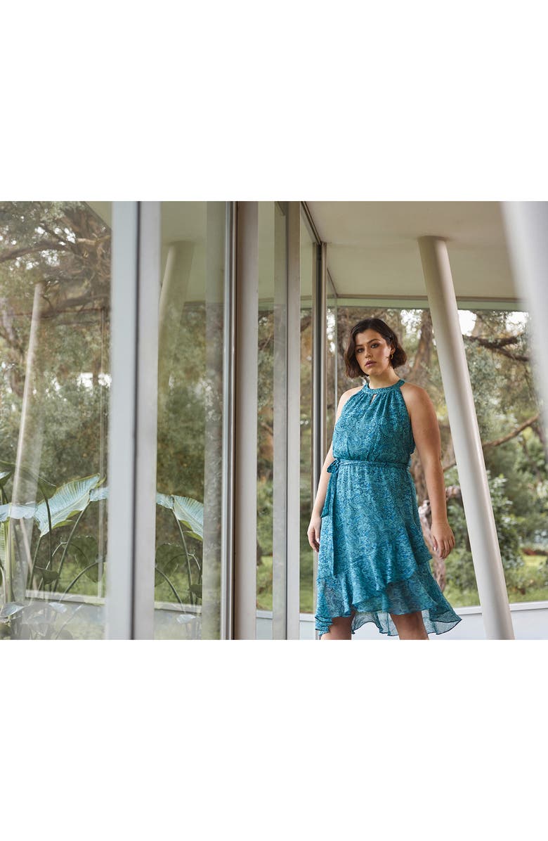 Estelle Sorrento Paisley Halter Neck Dress, Alternate, color, 