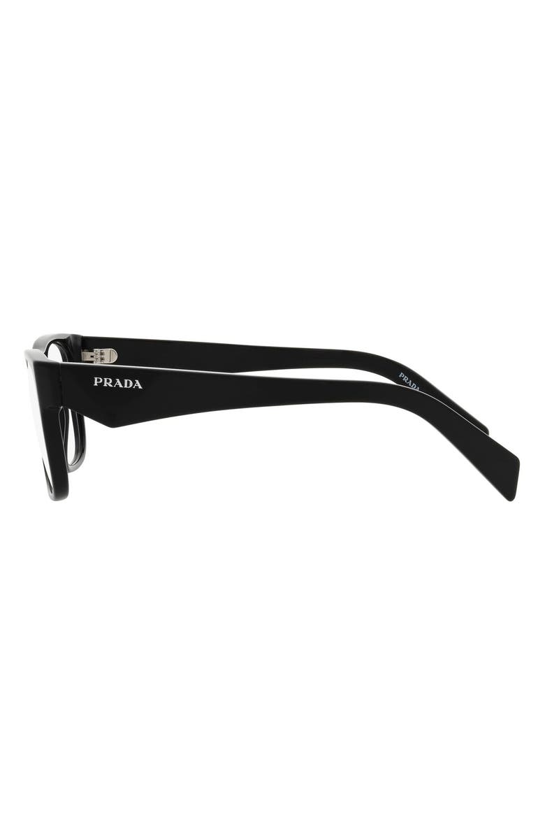 Prada 55mm Square Optical Glasses, Alternate, color,