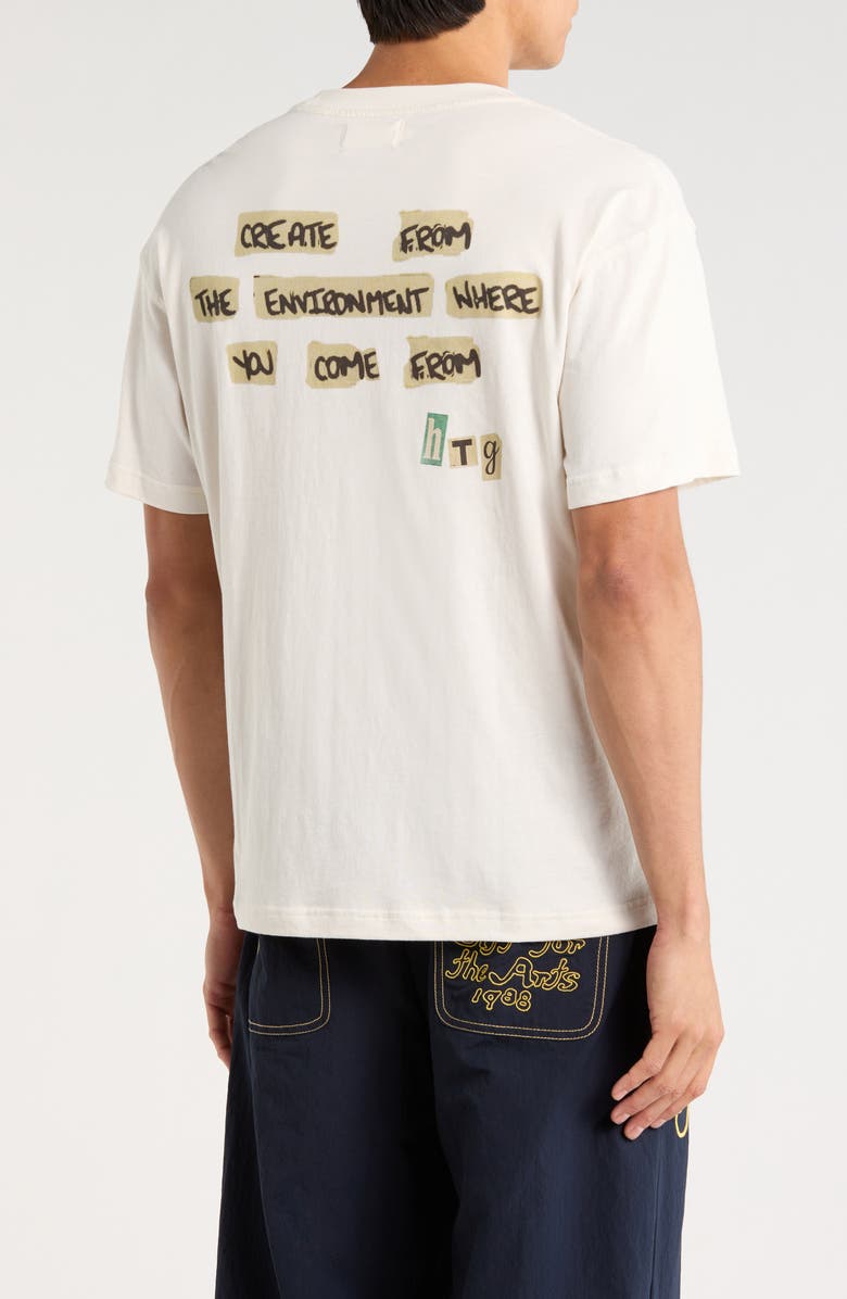 HONOR THE GIFT Start to Finish Graphic T-Shirt, Alternate, color, Bone