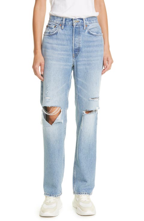 Women's Comfy '90s High Waist Straight Leg Jeans