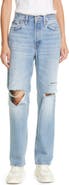 Re/Done Women's Comfy '90s High Waist Straight Leg Jeans