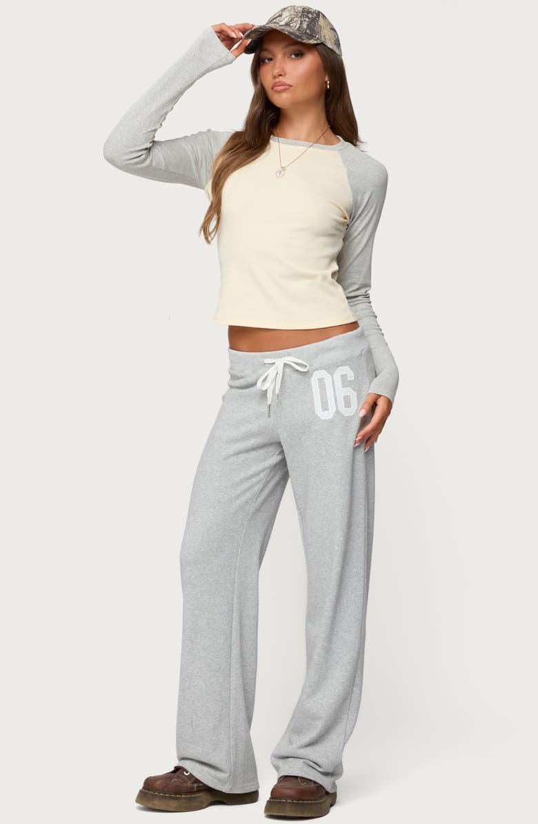 EDIKTED Raya Crop Top, Alternate, color, Yellow