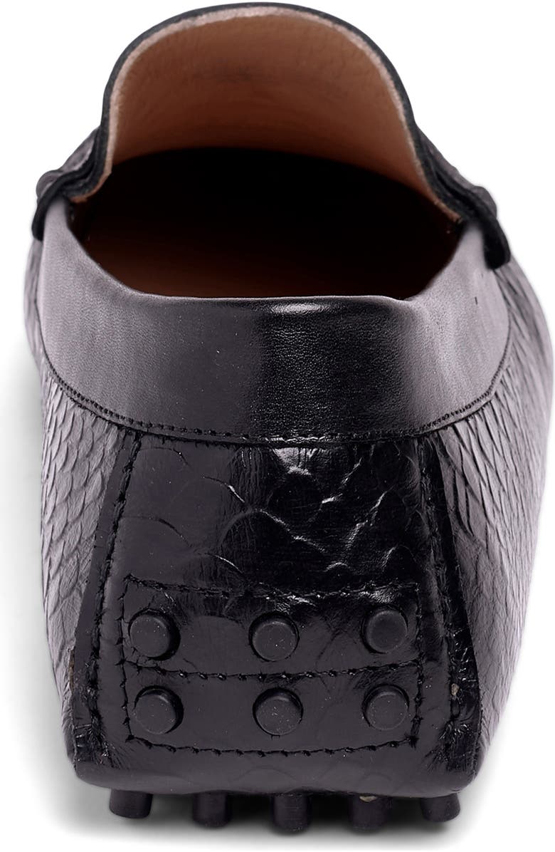 CARLOS SANTANA Jorde Snake Embossed Driver Loafer, Alternate, color, Black