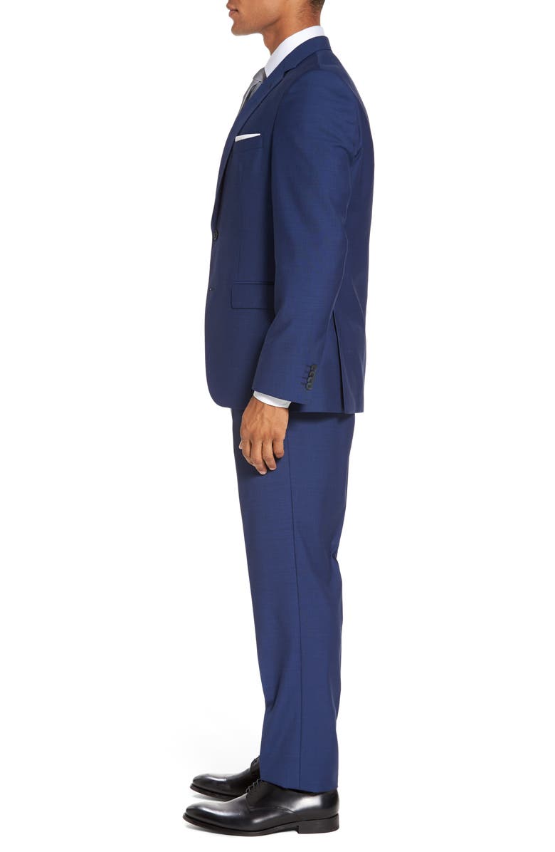BOSS Trim Fit Solid Wool Suit, Alternate, color,