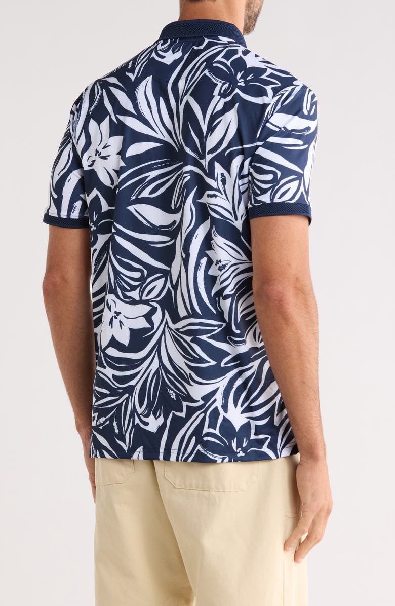 Cactus Man Cactus Floral Polo, Alternate, color, Navy