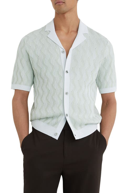 Johnny Short Sleeve Camp Collar Cardigan
