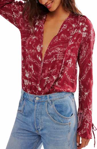 Free People Everything's Rosy Bodysuit
