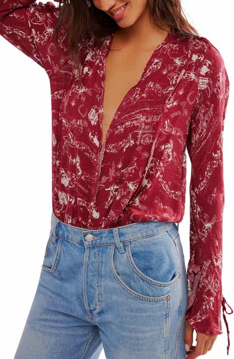 Free People Everything's Rosy Bodysuit