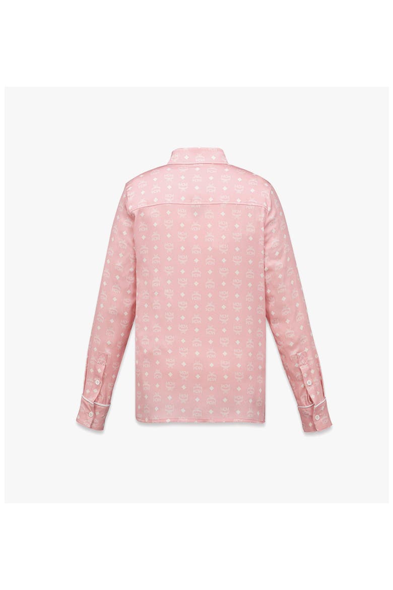 Silk Pajama Shirt, Alternate, color, Soft Pink