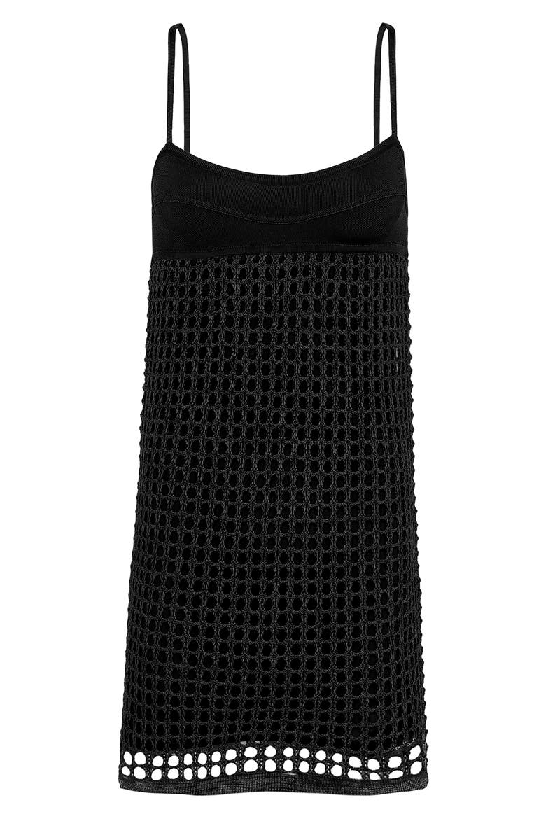 Solid Tidsy Cover-Up Dress, Main, color, BLACK